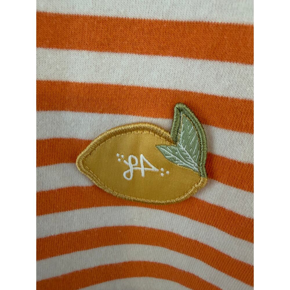 Vans Orange & White Striped Lemon Patch Tee Small - Picture 7 of 7